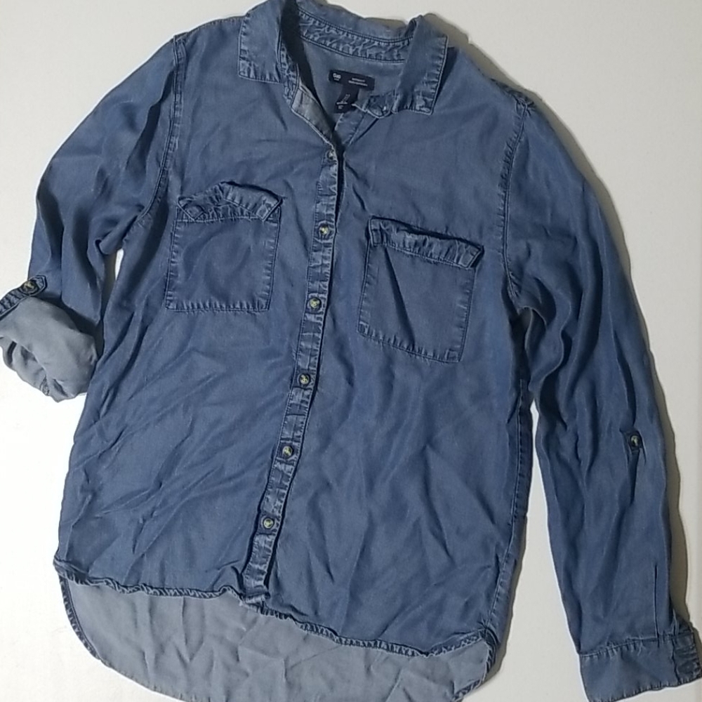 Denim Colored Gap Button Up